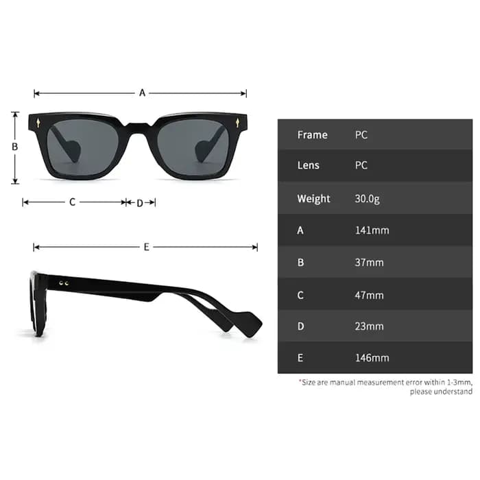 Kachawoo-Lunettes de soleil rétro pour homme et femme