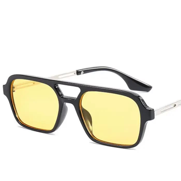 Lunettes de soleil rectangulaires rétro pour femmes et hommes
