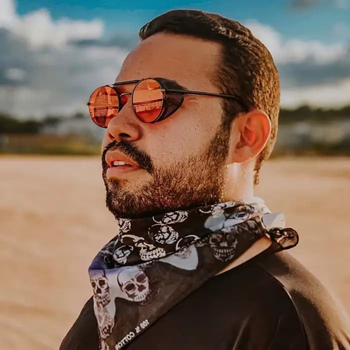 Lunettes de soleil rétro Steampunk pour hommes et femmes