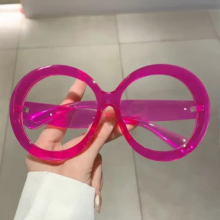 GM LUMIAS surdimensionné rond montures optiques femmes élégant mode Vintage couleur bonbon lunettes
