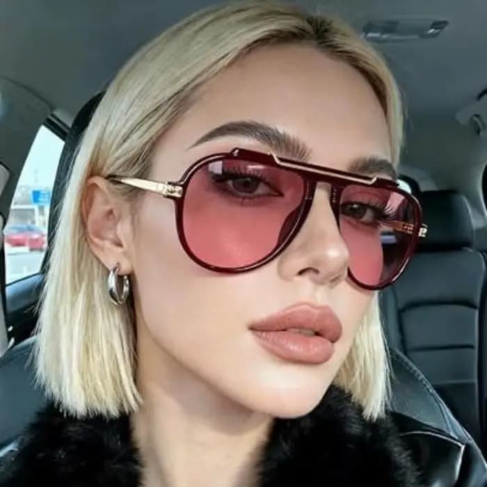 Lunettes de soleil oversize pour femmes et hommes 2026 – Style rétro années 70