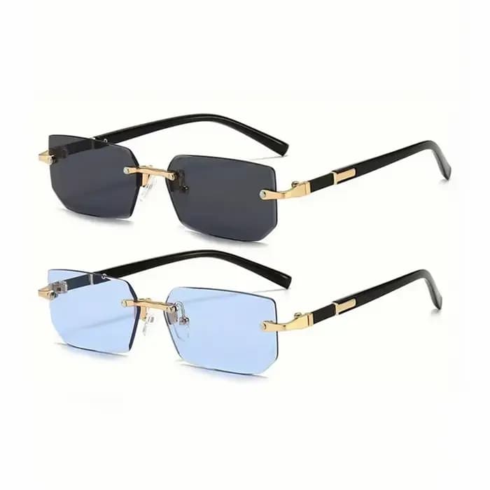 Lunettes de soleil rectangulaires sans bords