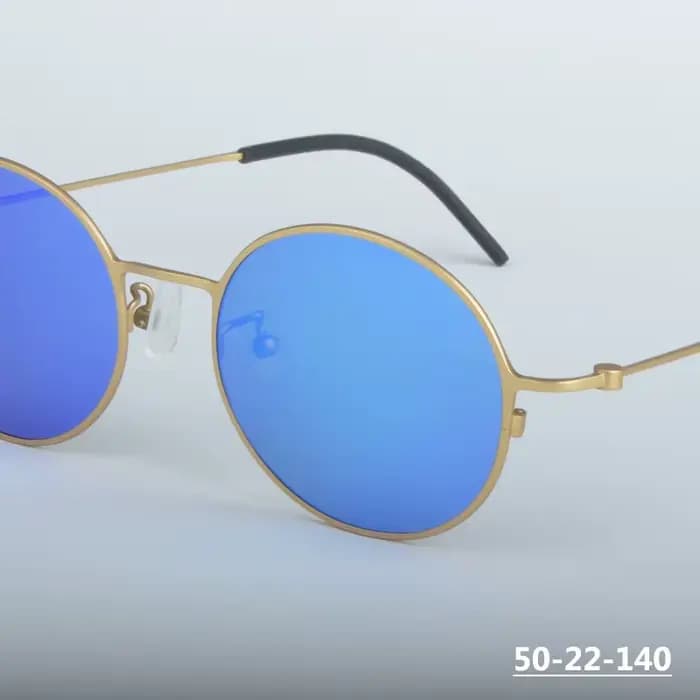 Hommes ronds pur titane lunettes de soleil femmes classique conduite