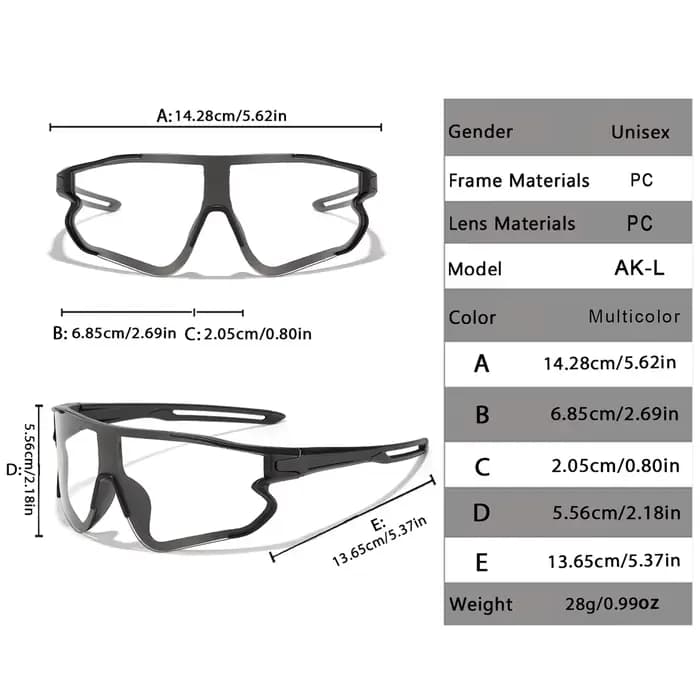 Nouveau Style marque lunettes photochromiques hommes femmes vélo vtt