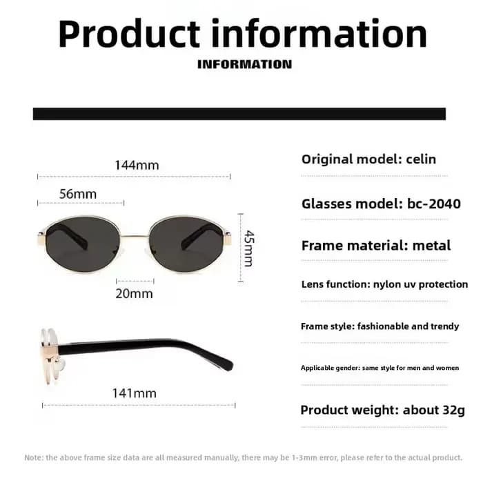 COHK nouvelles lunettes de soleil ovales à la mode pour femmes hommes marque de luxe Design monture en métal