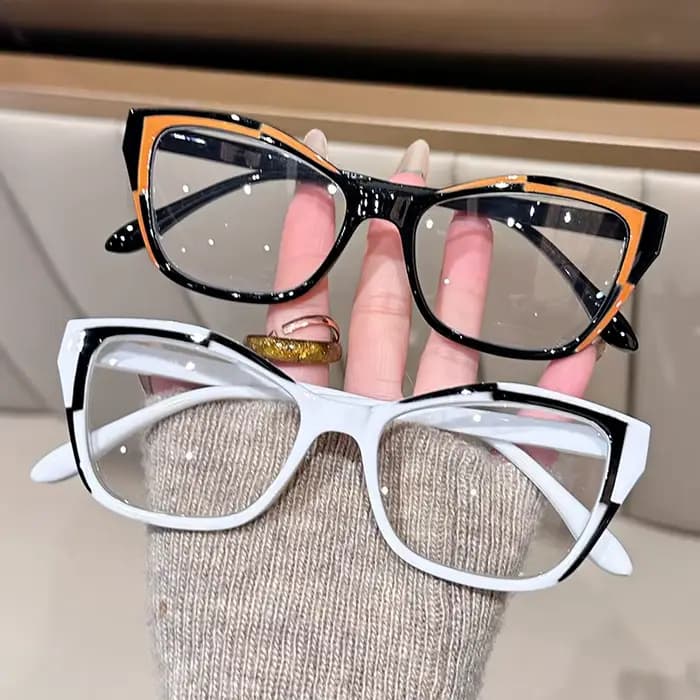 Lunettes de lecture élégantes pour femmes - Design color block tendance