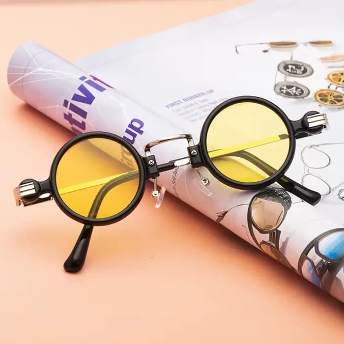 Petites lunettes de soleil rondes pour hommes et femmes