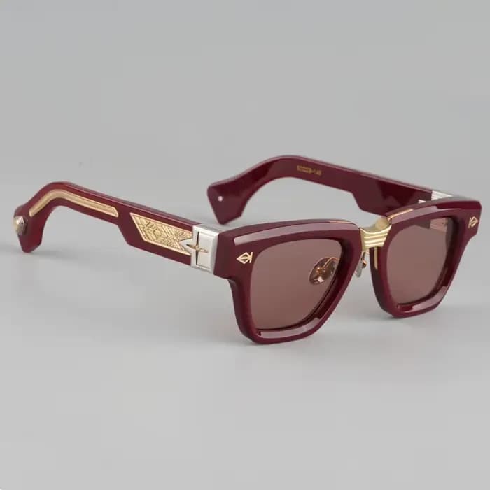 Lunettes de soleil carrées en acétate épais et lourd