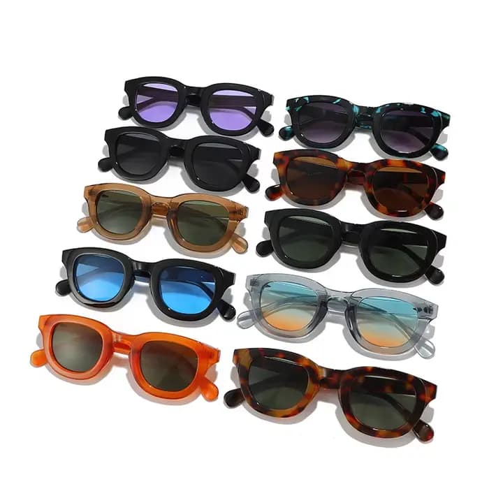 Lunettes de soleil ovales vintage pour femmes