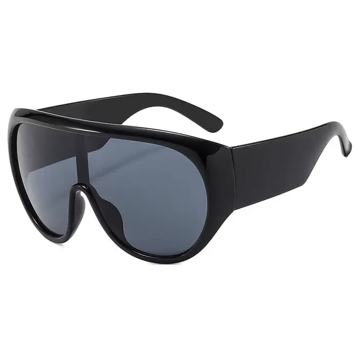 Lunettes de soleil une pièce surdimensionnées pour femmes