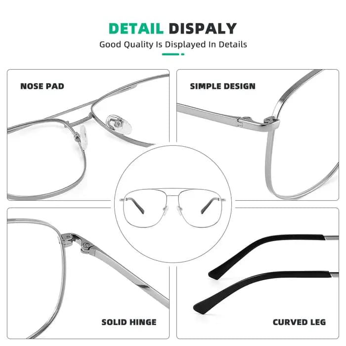 Monture de lunettes en titane pour hommes