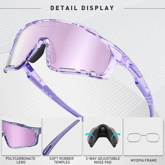 Kapvoe-Lunettes de soleil de cyclisme pour hommes et femmes