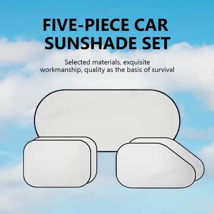 SEAMETAL pare-soleil de voiture protecteur UV tissu réfléchissant fenêtre de voiture pare-soleil avant arrière fenêtre pare-soleil Protection d'été