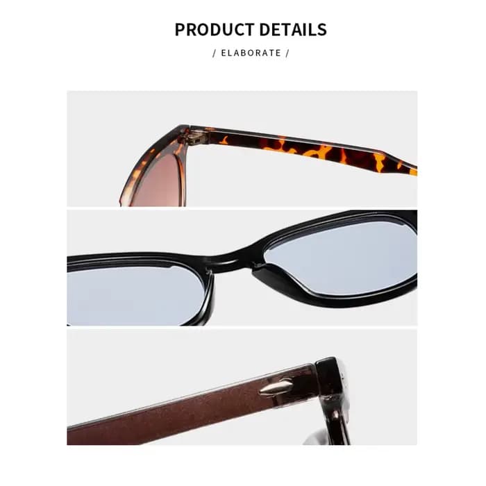 Lunettes de soleil carrées rétro pour hommes et femmes