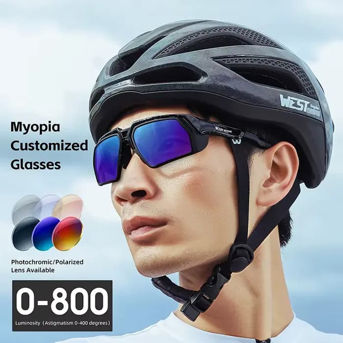 WEST BIKING-Lunettes de soleil unisexes personnalisées