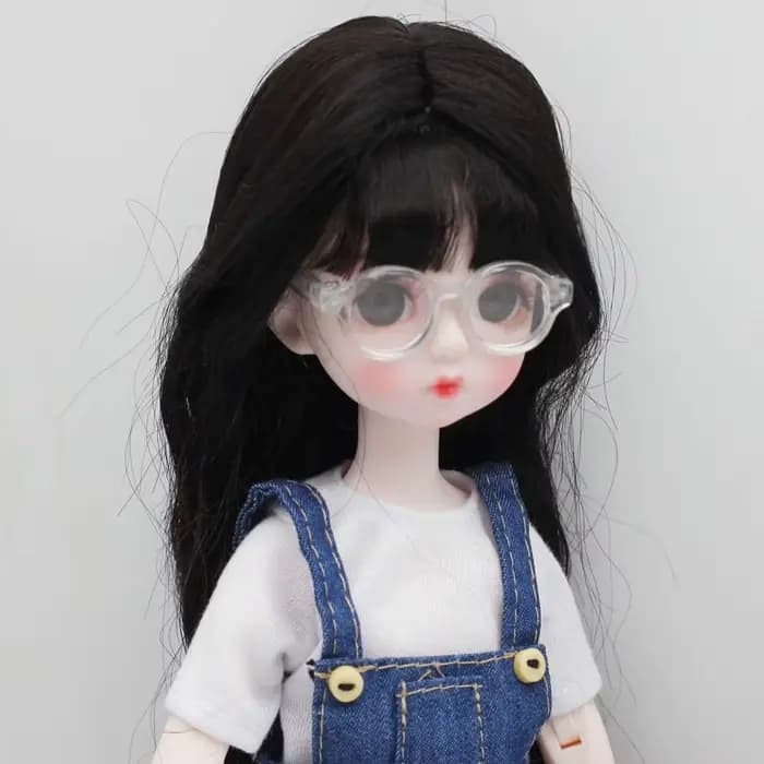 Mini lunettes à beurre multicolores, 4.5 cm/1.77 pouces, miniatures, monture ronde en plastique, accessoire jouet pour enfants