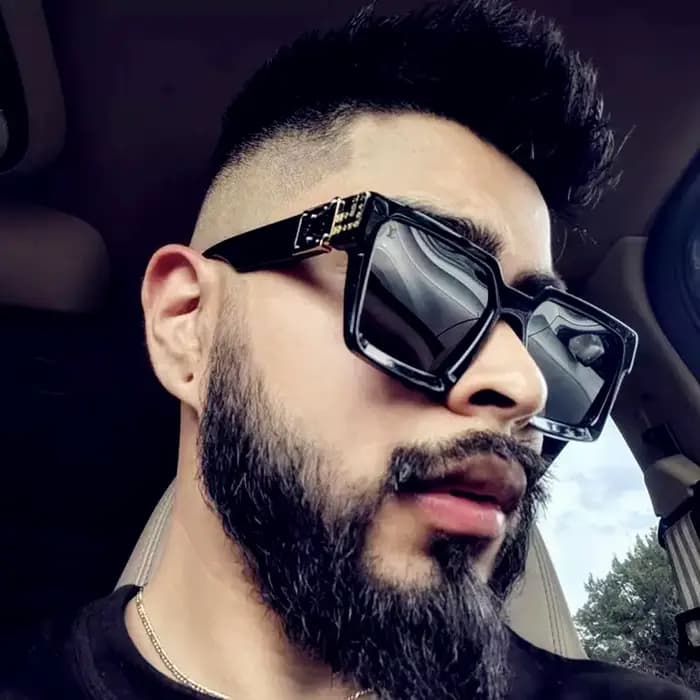 Lunettes de soleil carrées rétro pour hommes