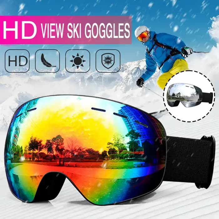 Lunettes de ski anti-buée coupe-vent pour snowboard
