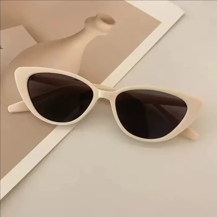 Vintage petit cadre oeil de chat lunettes de soleil femmes marque concepteur Tawny