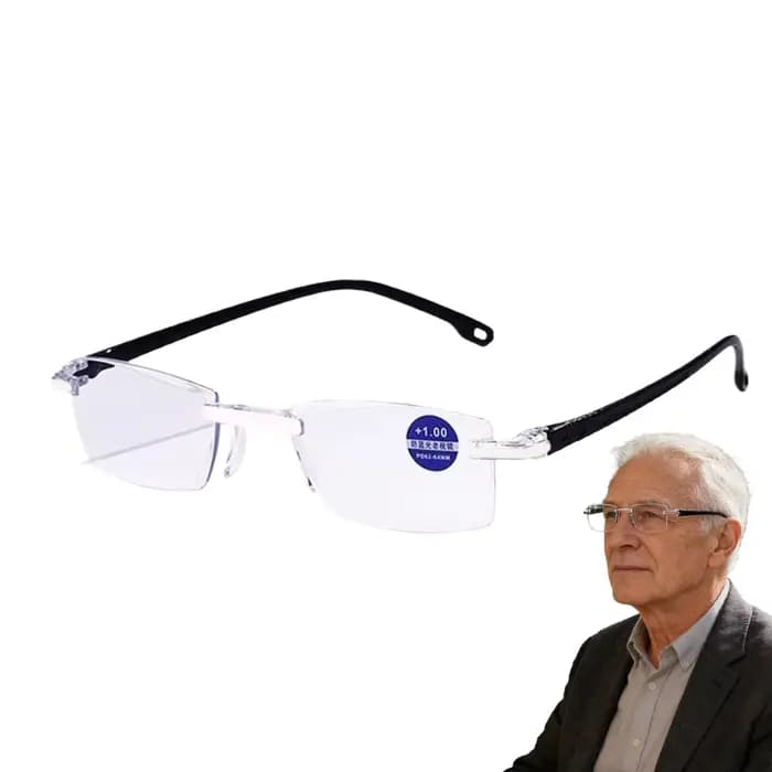 Lunettes à mise au point automatique Clear Blue pour femmes, ajustement automatique, anti-reflets, clarté optimale.