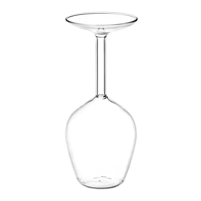 Verre à vin inversé 400 ml, sans plomb, à long pied, pour vin rouge, verres à champagne vintage, verres à cocktail classiques