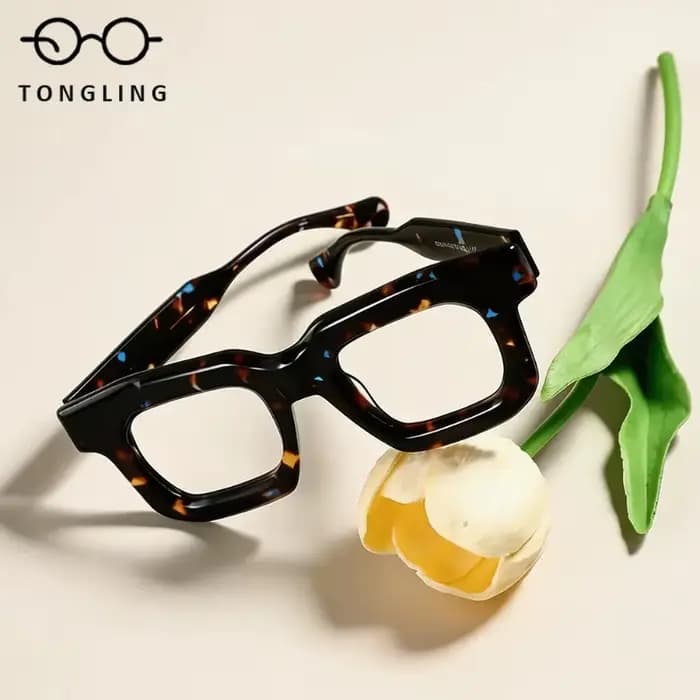 Monture de lunettes carrée en acétate tendance 2026 pour femmes