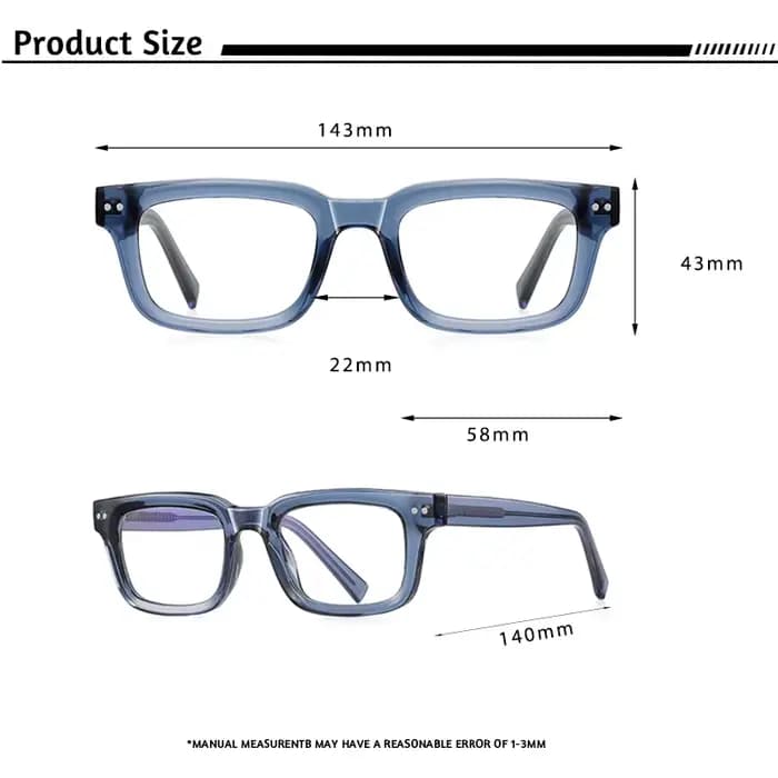 Lunettes carrées rétro pour hommes et femmes