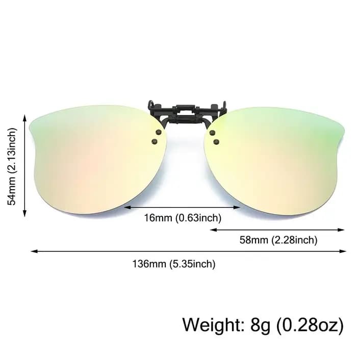 Lunettes de soleil polarisées à clipser sur les délinquants