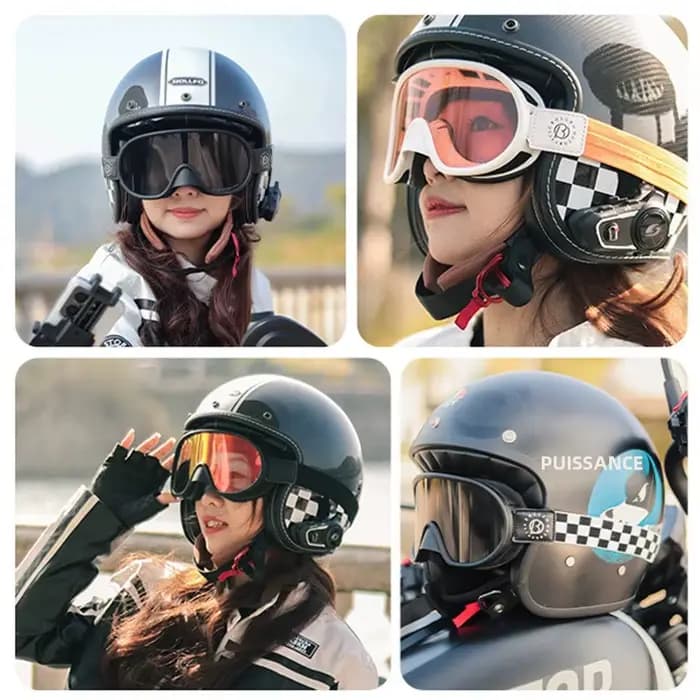 BOLLFO lunettes de moto photochromiques Anti-buée Protection UV cyclisme MX ATV vtt hors route motoneige