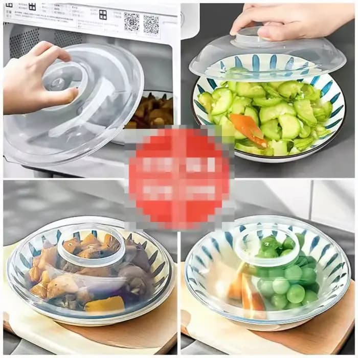 Couvercle anti-éclaboussures transparent pour micro-ondes, résistant à la chaleur, protection contre les éclaboussures, plaque de four, couvercle de poêle