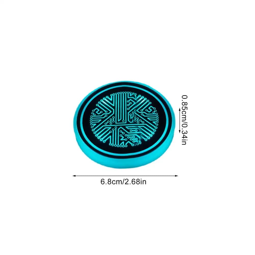 Dessous de verre lumineux USB 2 pièces/ensemble, dessous de verre lumineux LED antidérapant, coussin