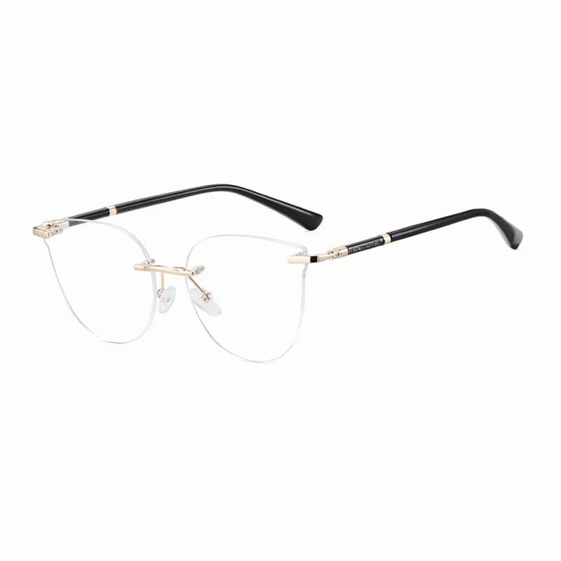Ralferty mode sans cadre lunettes montures pour femme luxe lunettes de créateur décoré lunettes élég