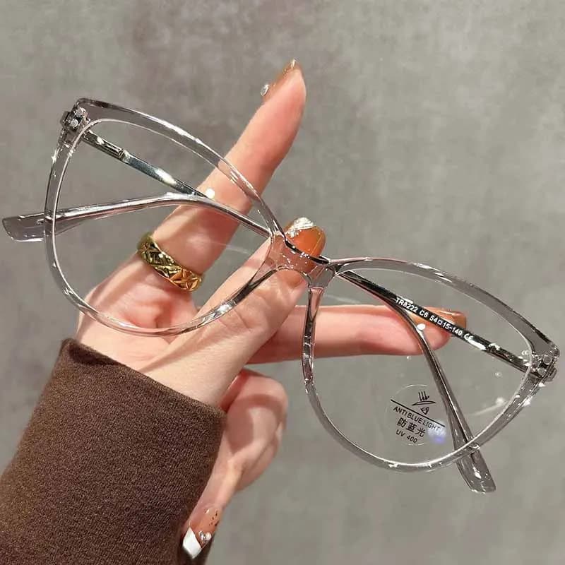 Lunettes de vue rétro œil-de-chat effet écaille de tortue pour hommes et femmes, anti-lumière bleue,