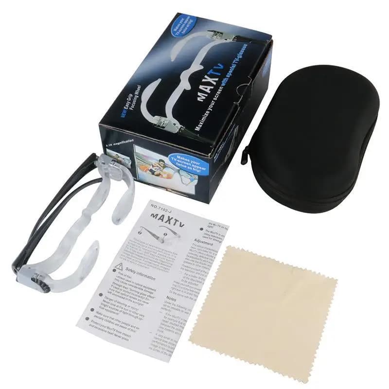 Aides pour la myopie et la vision réduite, lunettes grossissantes 2.1X MaxTV, loupe binoculaire pour