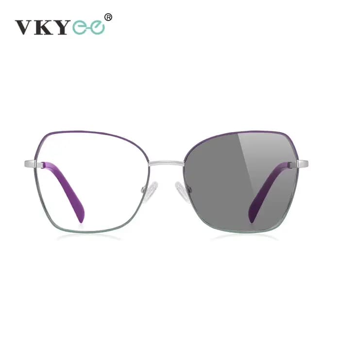 VKYEE lunettes de lecture photochromiques pour femmes dégradé multicolore lunettes optiques rose lun