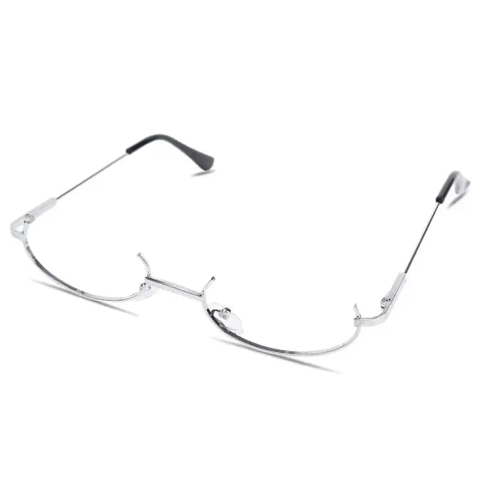 Lunettes de Cosplay bidimensionnelles à demi-monture inférieure, lunettes de décoration Lolita pour