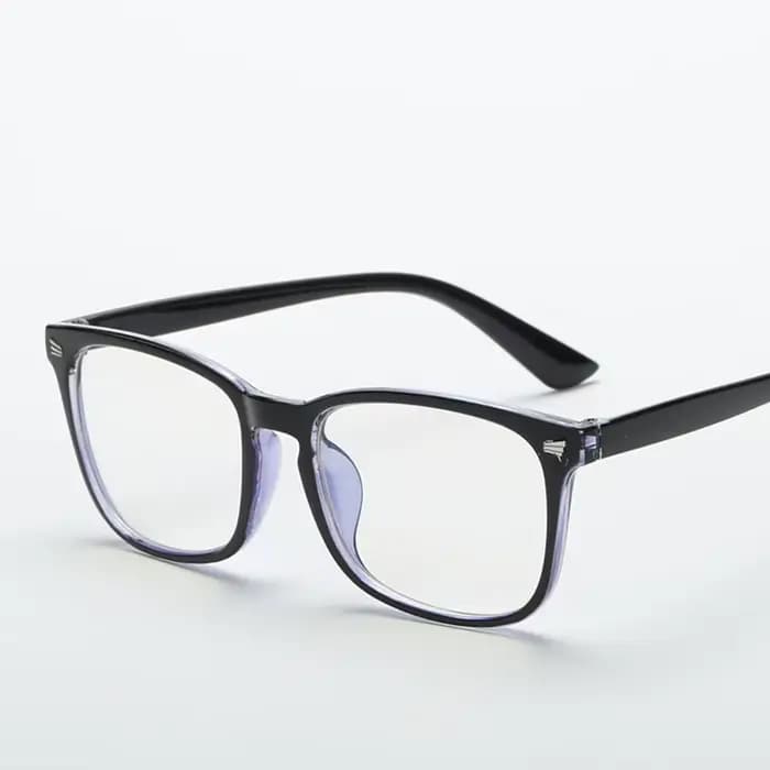 Lunettes carrées unisexes à la mode, lunettes simples à monture complète pour hommes et femmes, prot