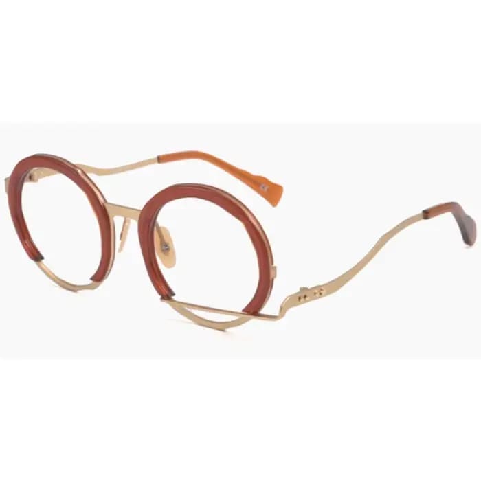 Lunettes rondes rétro faites à la main pour hommes et femmes, montures de personnalité irrégulières,