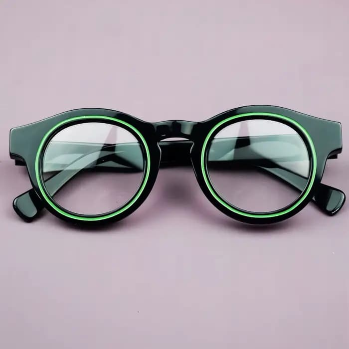 Montures de lunettes rondes rétro en acétate pour hommes et femmes, montures de Prescription optique
