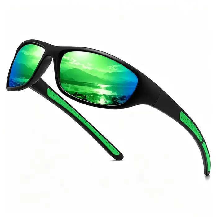 Lunettes de soleil de sport pour hommes, lunettes de soleil polarisées pour hommes avec protection U