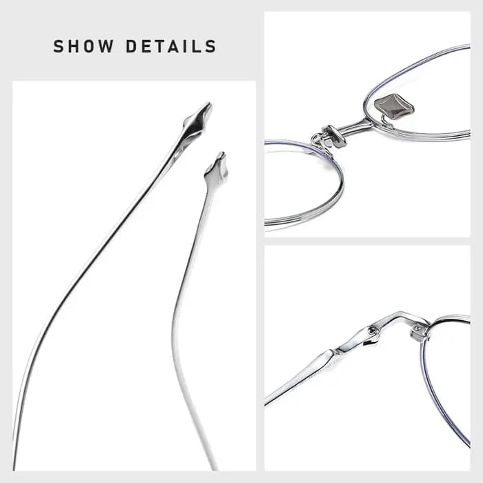 Lunettes de annulé inage en titane pour femmes et hommes, lunettes myopes et hypermétropie, lunettes
