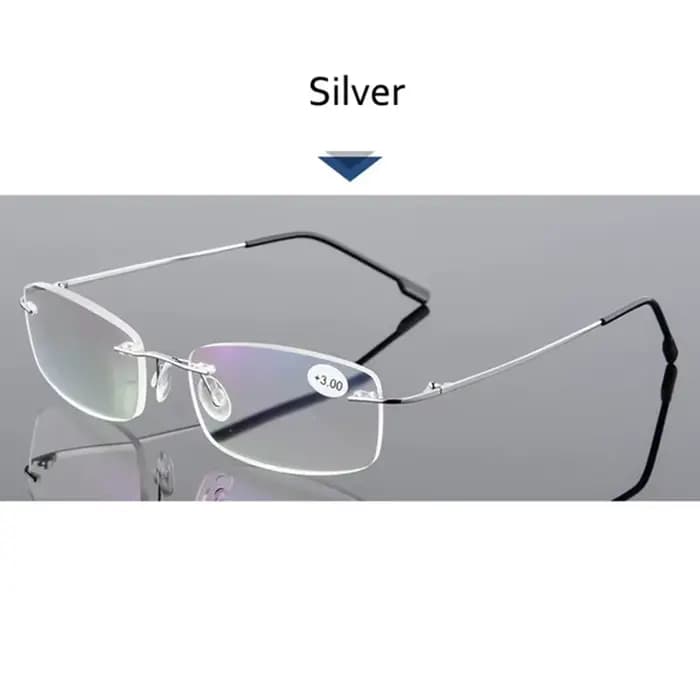 May Flower-Lunettes de lecture sans monture en titane pour hommes et femmes, blocage de la lumière b