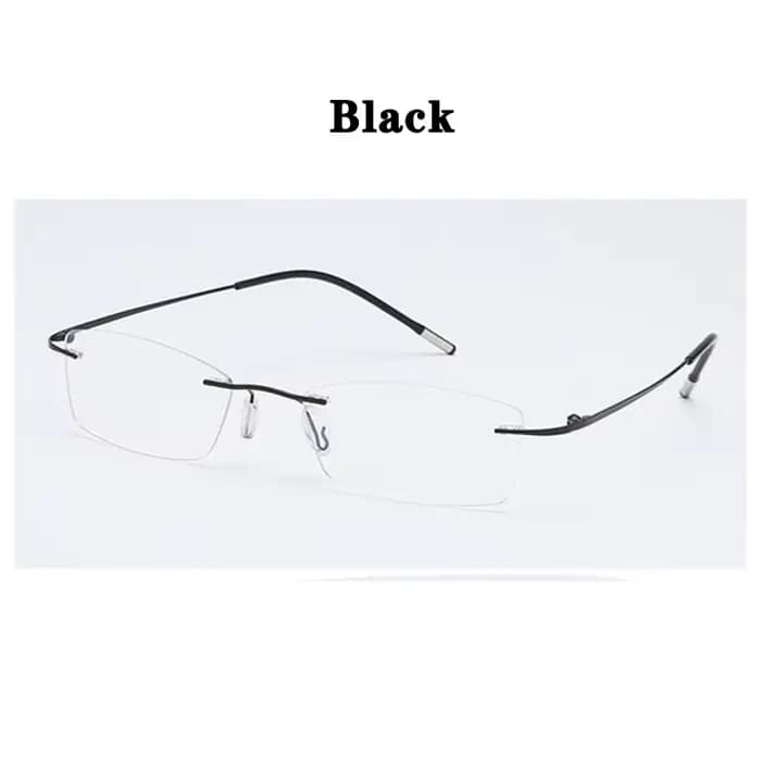 Lunettes de lecture sans bords pour hommes, verres presbytes coupés, Anti lumière bleue, Anti-Fatigu