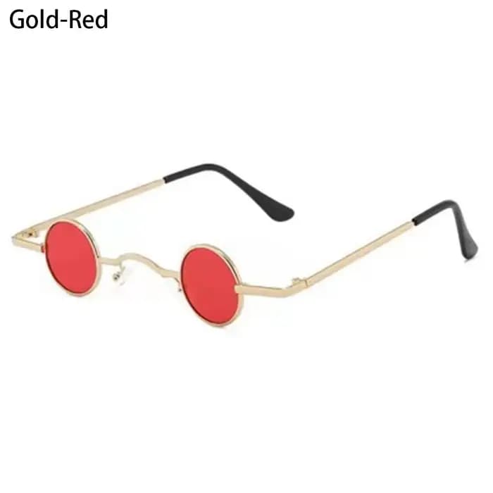 Petites lunettes de soleil rondes Rock Punk pour femmes et hommes, monture Ultra métallique, Hip Hop
