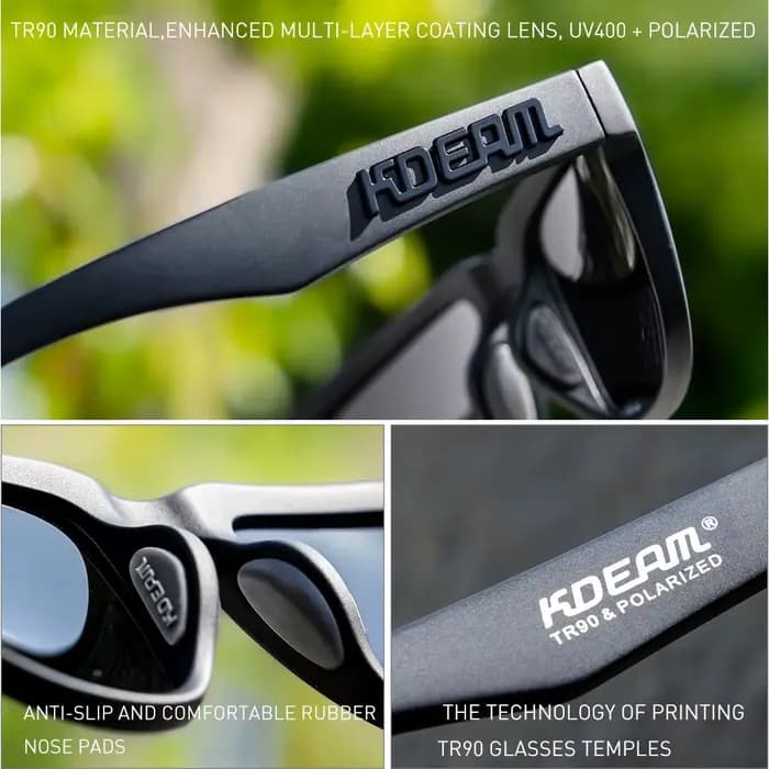 KDEAM pour les jeunes lunettes de soleil polarisées de petite taille réduire l'éblouissement et amél
