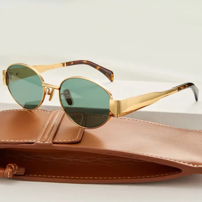 Lunettes de soleil rondes pour femmes, monture métallique de marque, style vintage, pour voyages, no