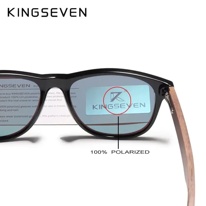 KINGSEVEN 2024 mode lunettes de soleil en bois naturel faites à la main pour hommes femmes lunettes