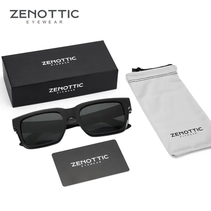ZENOTTIC-Lunettes de soleil rectangulaires polarisées pour hommes et femmes, protection UV400, lunet