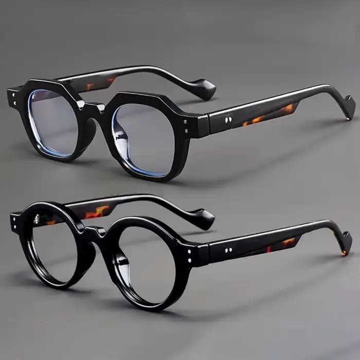 Vintage rétro rond femmes hommes lunettes optiques cadre lecture presbytie lunettes avec dioptrie 0