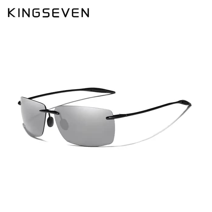 KINGSEVEN marque lunettes de soleil polarisées hommes mode lentille sans monture conduite lunettes d